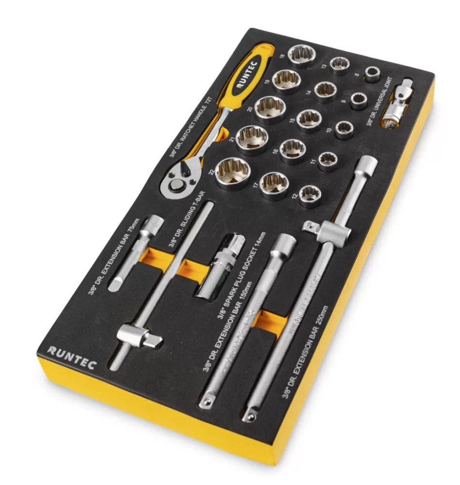 Набор головок и инструментов Runtec 3/8" (23 шт) – №1
