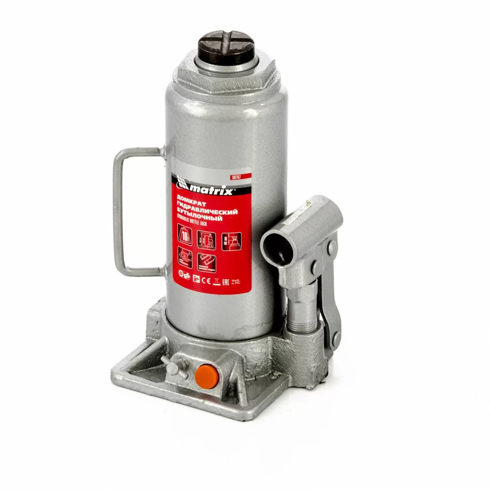 Домкрат гидравлический бутылочный Matrix 10 т 230-460 мм – №1