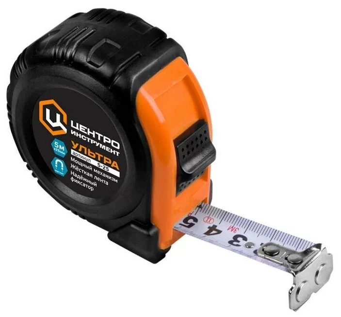 Рулетка ЦентроИнструмент Ультра 3м х19 мм, магнитная с фиксатором – №1
