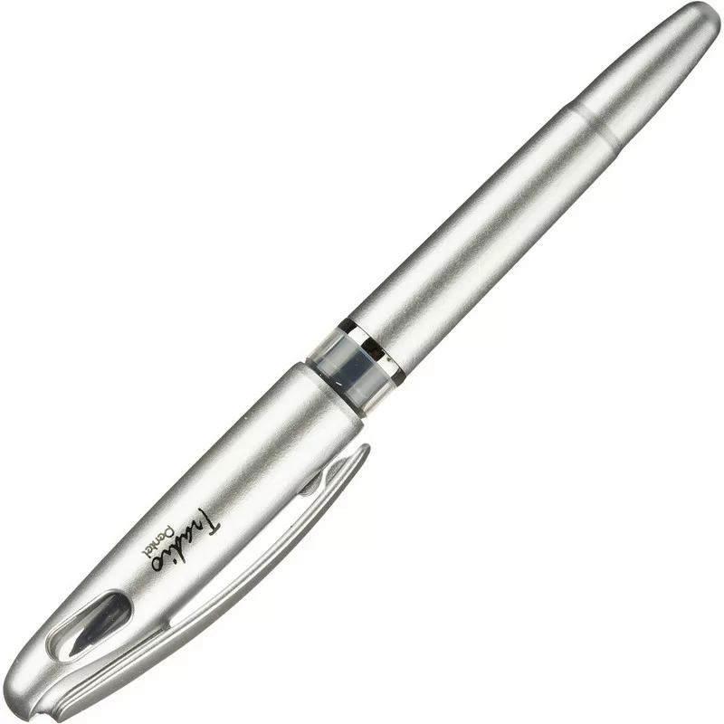 Ручка капиллярная с пластиковым пером Pentel Tradio Stylo, черная №2