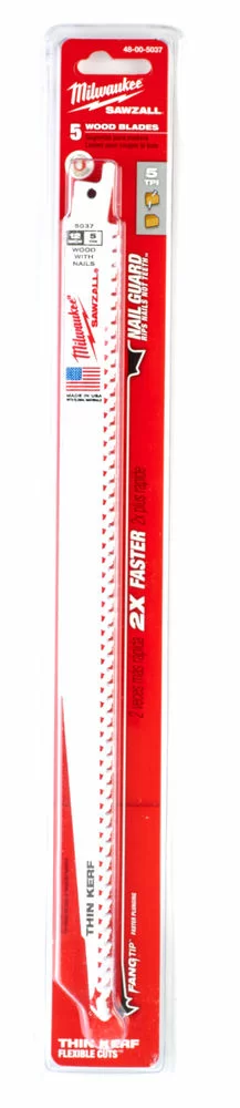 Полотно сабельное Milwaukee Fang Tip 300x5 мм (1 шт) – №1