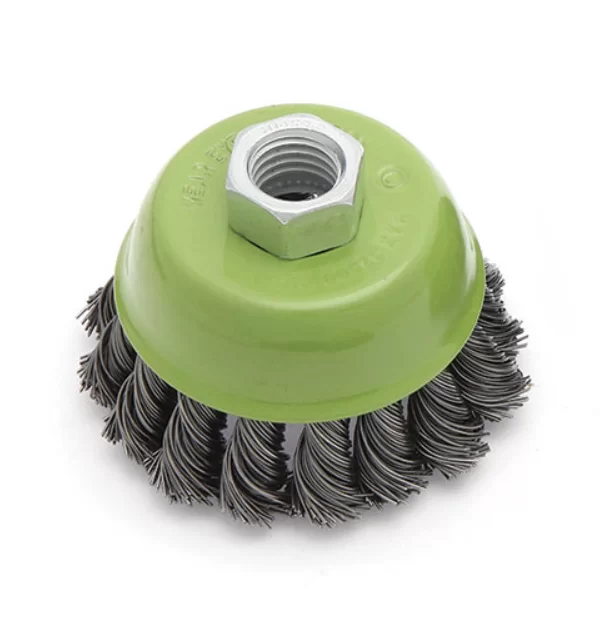 Щётка для УШМ Дело Техники 80 мм крученая чашка – №1