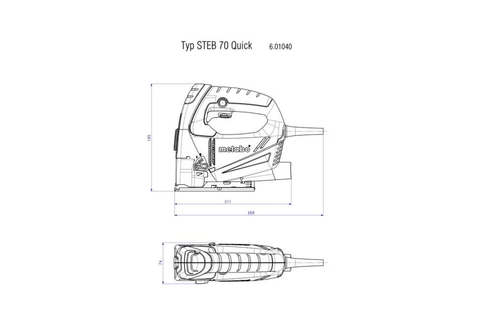 Лобзик Metabo STEВ 70 Quick в коробке №6