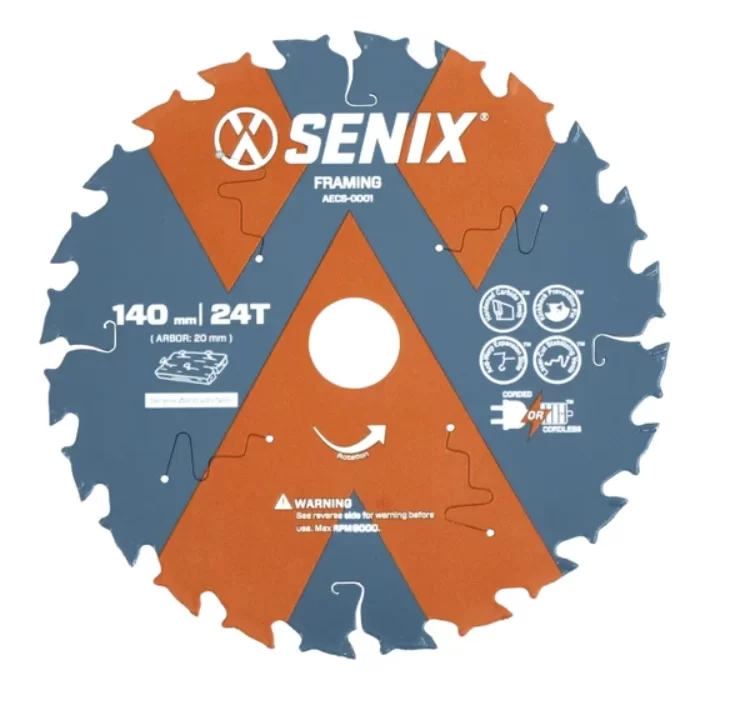 Диск пильный Senix 140 мм х 20 мм 24Т по дереву – фото №1 Диск пильный Senix 140 мм х 20 мм 24Т по дереву – №1