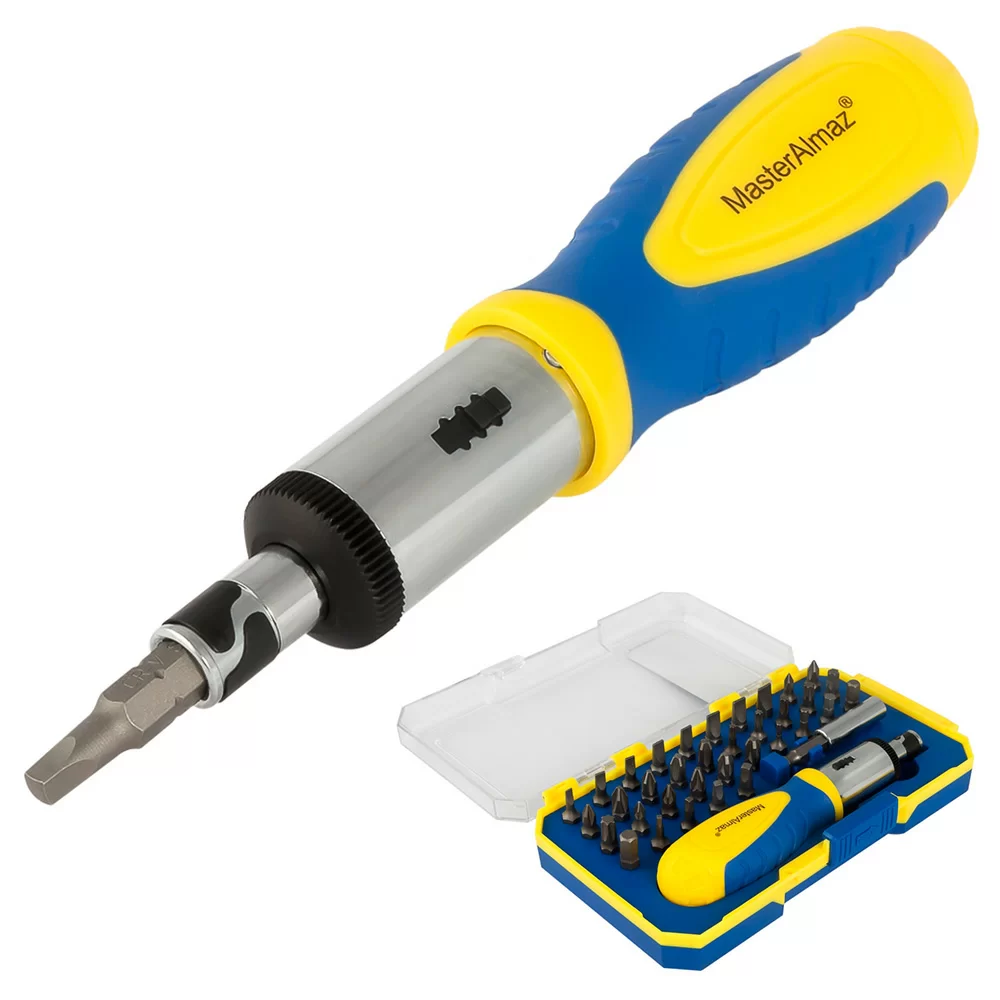 Набор насадок с отверткой МастерАлмаз 37 в 1 – №1