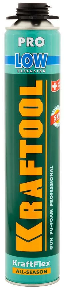Пена монтажная Kraftool Low Expansion 800 мл – фото №1 Пена монтажная Kraftool Low Expansion 800 мл – №1