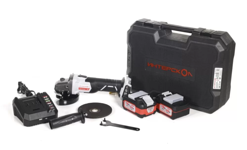 Аккумуляторная УШМ Интерскол 125/36В АПИ (2х2,0 Ач) – №2