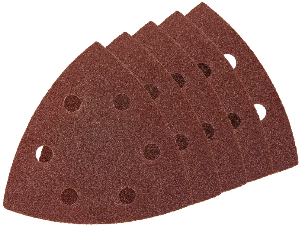 Лист шлифовальный Elitech 93х93 мм Р80, треугольный (5 шт) №2