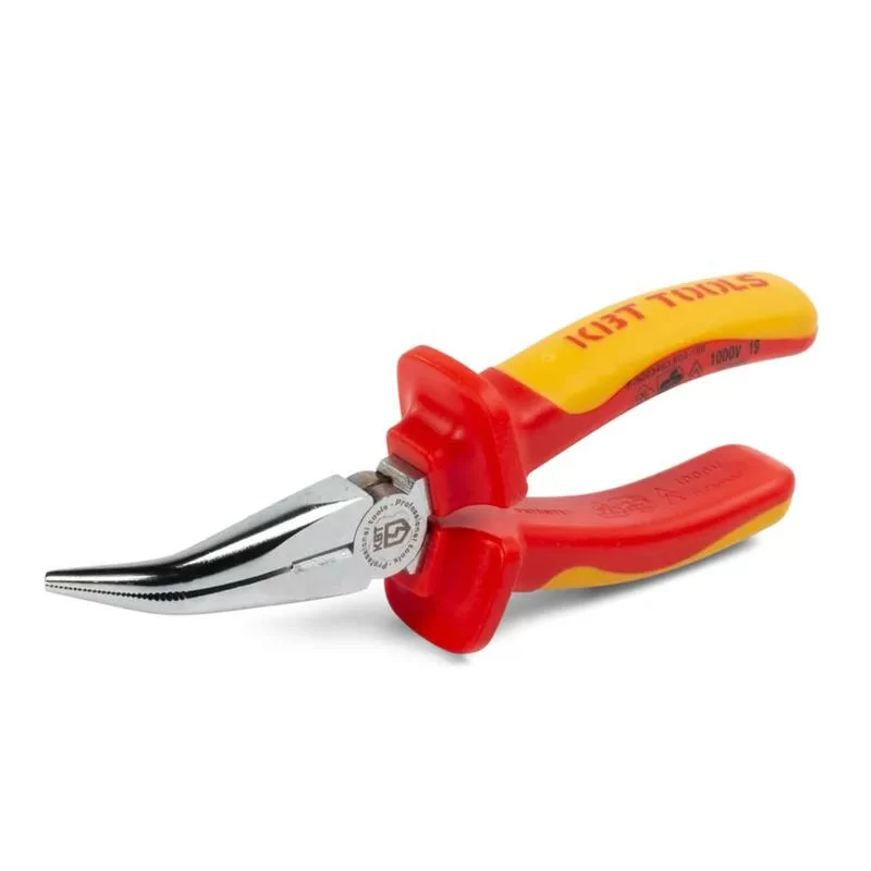 Длинногубцы КВТ Профи 160 мм диэлектрические изогнутые – №1