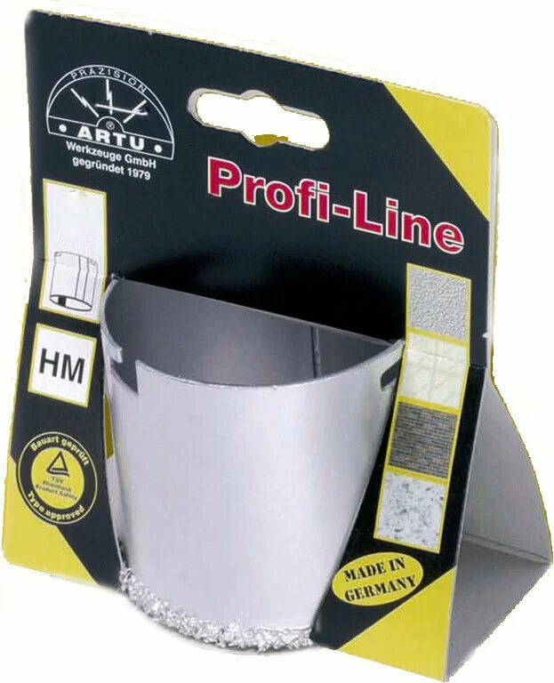 Коронка твердосплавная Artu Profi-Line HM 73 мм по керамике – №1