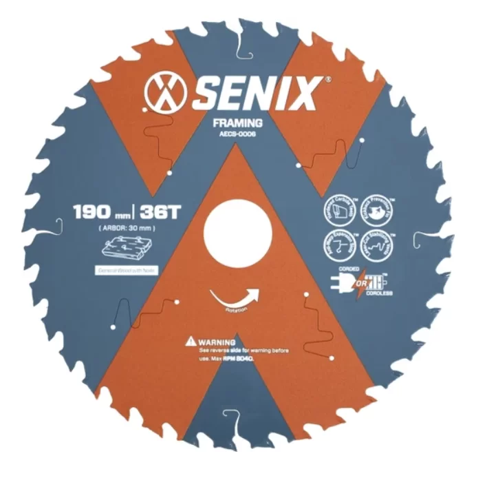 Диск пильный Senix 190 мм х 30 мм 36Т по дереву – №1