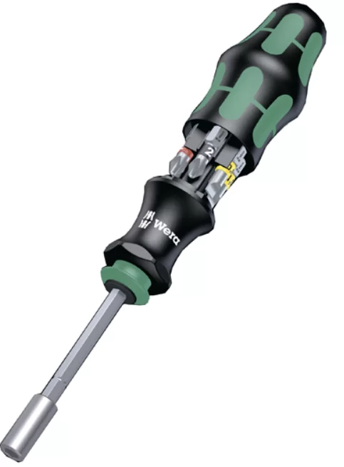 Отвертка с насадками Wera Kraftform Kompakt 28 + открывалка (136504) – фото №1 Отвертка с насадками Wera Kraftform Kompakt 28 + открывалка (136504) – №1