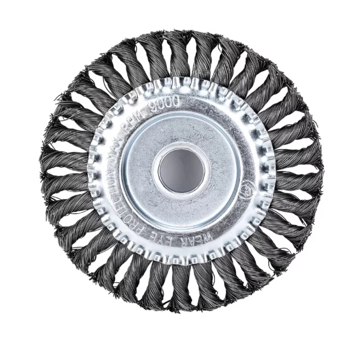 Корщетка для УШМ Elitech 150 мм, плоская, стальная – №1