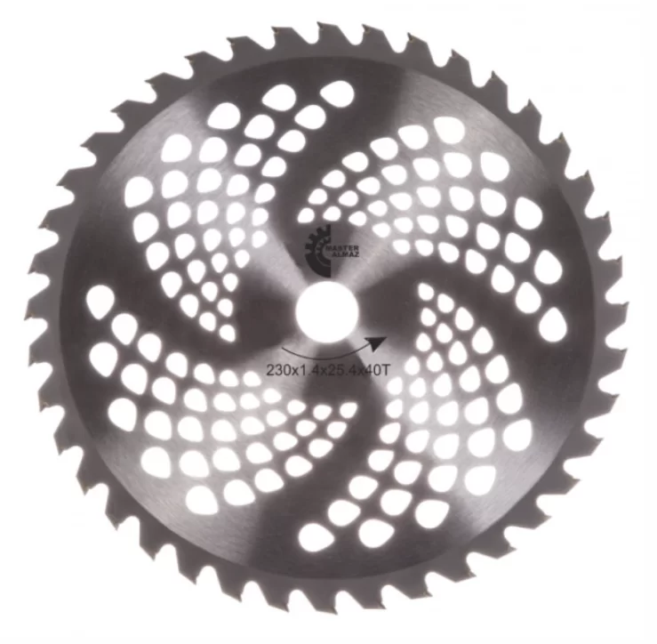 Диск для бензокосы МастерАлмаз 255х25,4х1,4 мм – фото №1 Диск для бензокосы МастерАлмаз 255х25,4х1,4 мм – №1