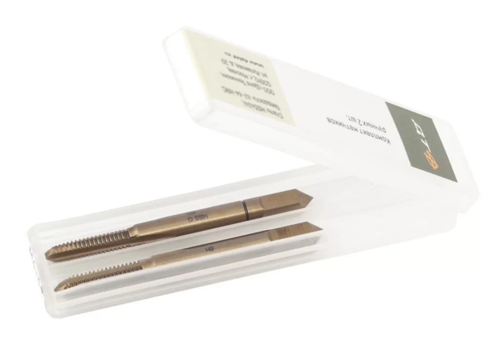 Комплект метчиков Дело Техники M6х1,0 мм (2 шт) – фото №1 Комплект метчиков Дело Техники M6х1,0 мм (2 шт) – №1