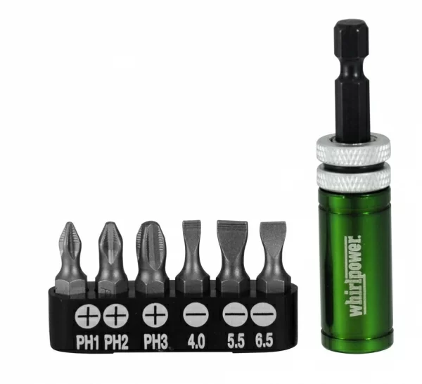 Набор бит магнитных WhirlPower с битодержателем (7 шт) (96-4607) – №1