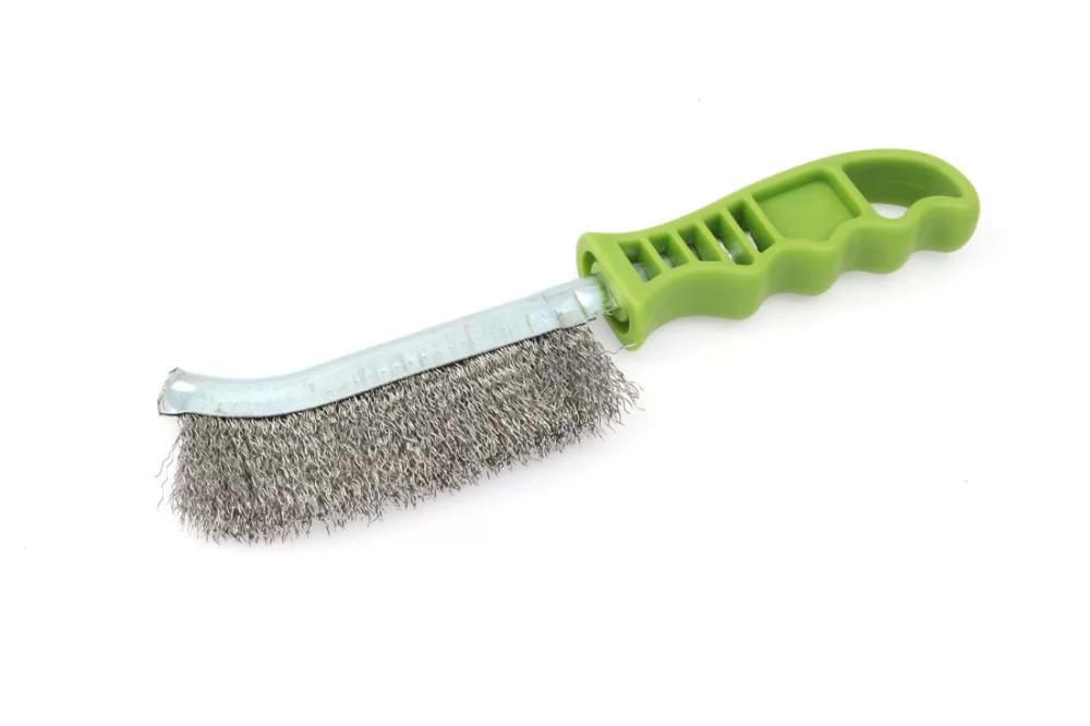 Щётка с пластиковой рукояткой Дело Техники, щетина из нержавеющей стали – №1