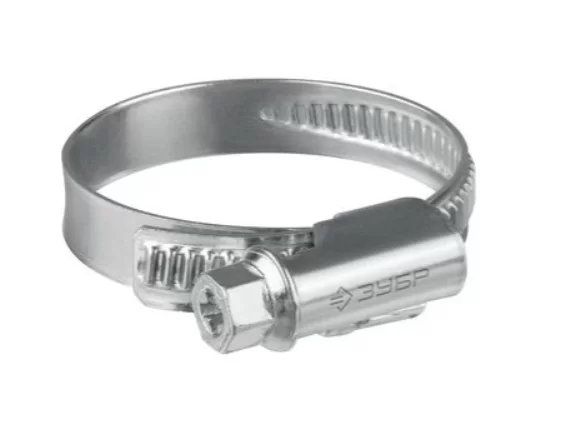 Стяжка-хомут червячный Зубр 12-22 мм оцинкованный – фото №1 Стяжка-хомут червячный Зубр 12-22 мм оцинкованный – №1