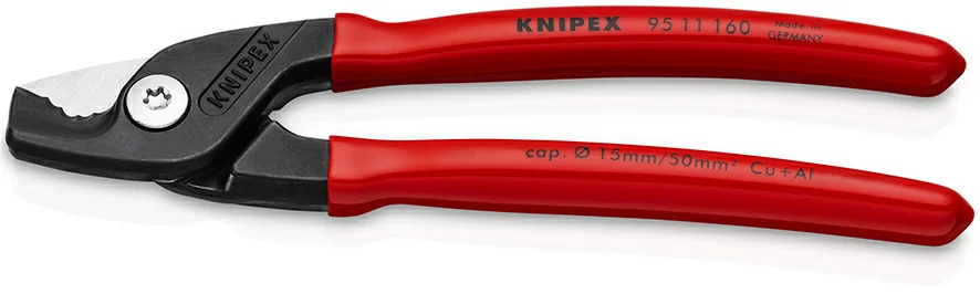 Кабелерез Knipex StepCut 15/160 мм со ступенчатым резом (KN-9511160) – №1