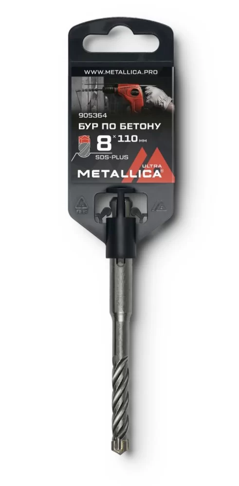 Бур крестовой SDS+ Metallica Ultra 8х110/50 мм – №1