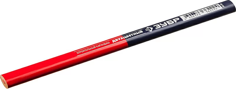 Карандаш двухцветный Зубр КС-12 180 мм – фото №1 Карандаш двухцветный Зубр КС-12 180 мм – №1