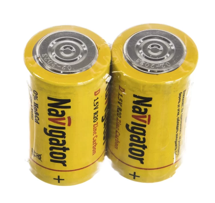 Батарейки Navigator D/R20 NBT-NS-R20-SH2 (2 шт) – №1