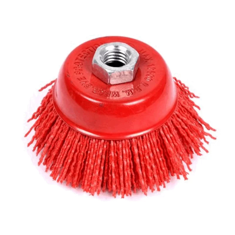 Корщетка для УШМ Strong 75 мм M14 нейлоновая, чашка – №1