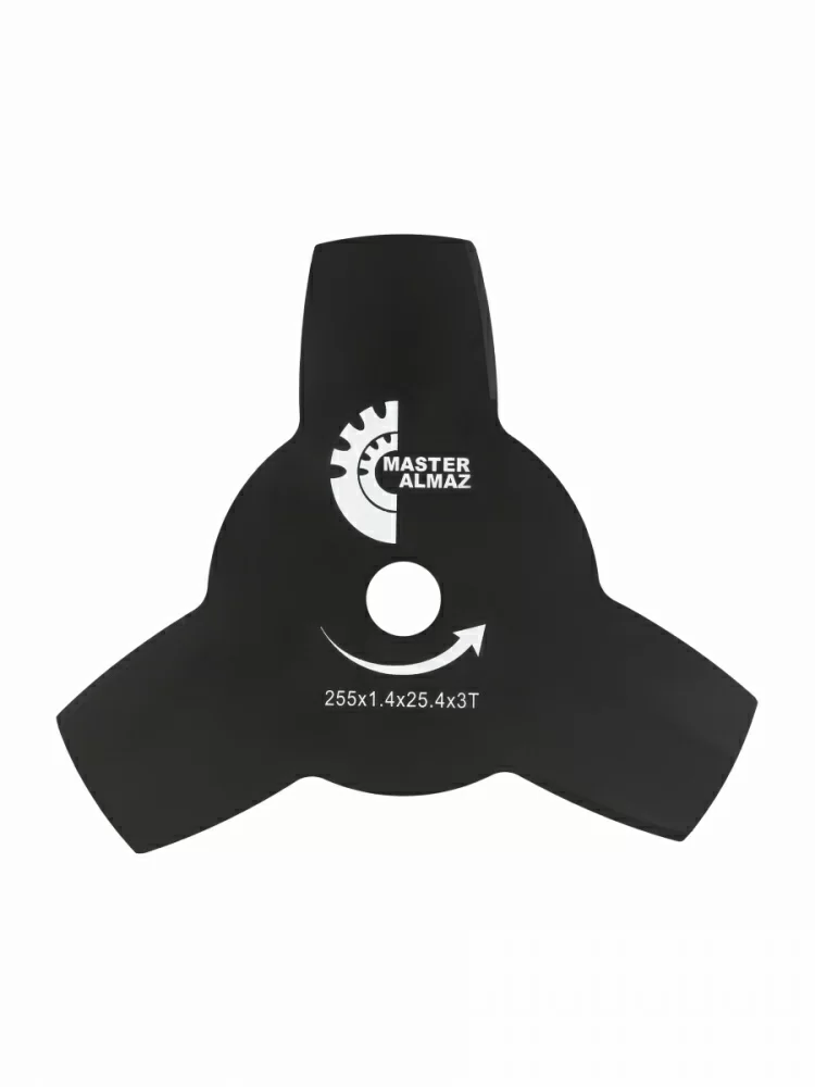 Нож для триммера МастерАлмаз 255х25,4х1,4 мм (3 лезвия) – №1