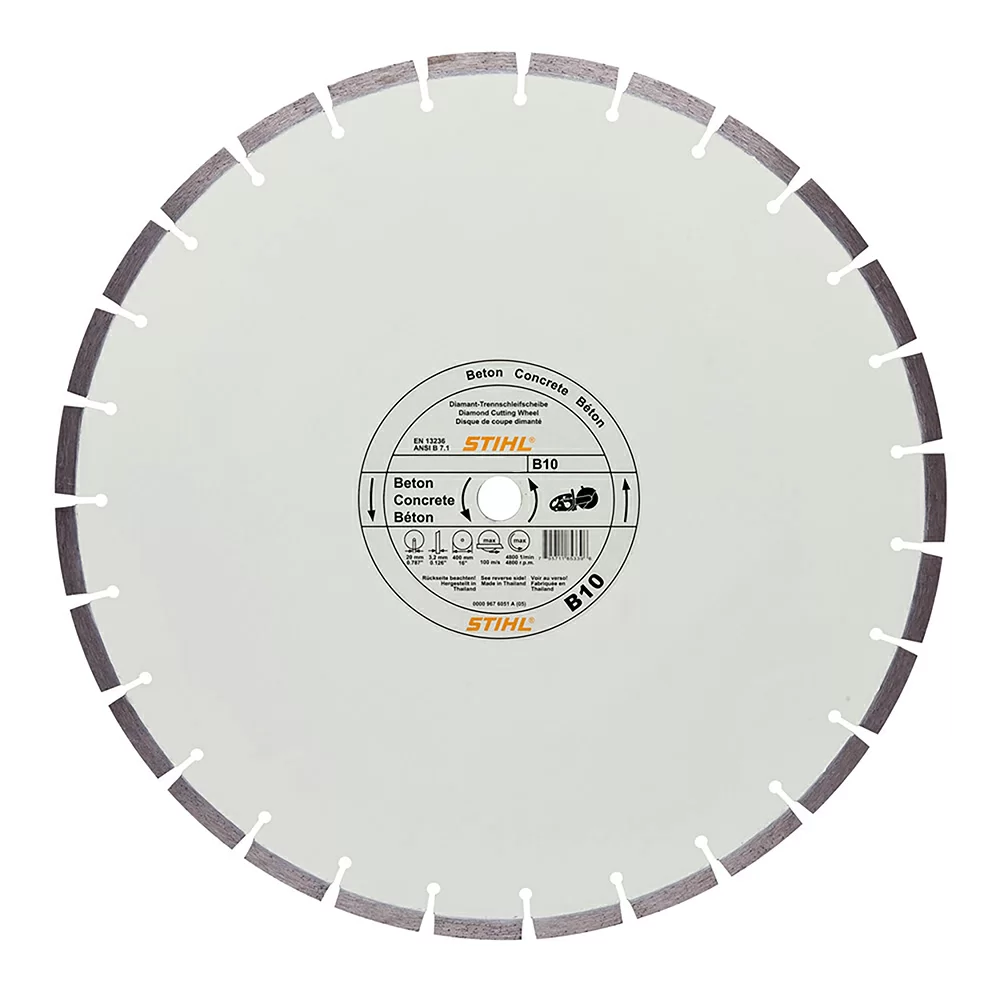 Диск алмазный Stihl D-B10 350х20 мм по бетону – фото №1 Диск алмазный Stihl D-B10 350х20 мм по бетону – №1
