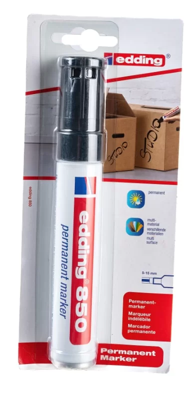 Маркер перманентный Edding 5-16 мм, черный – №1