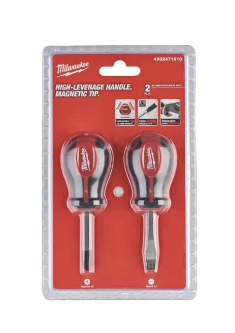 Набор отверток Milwaukee магнитных с трехгранной рукояткой (2 шт) №1