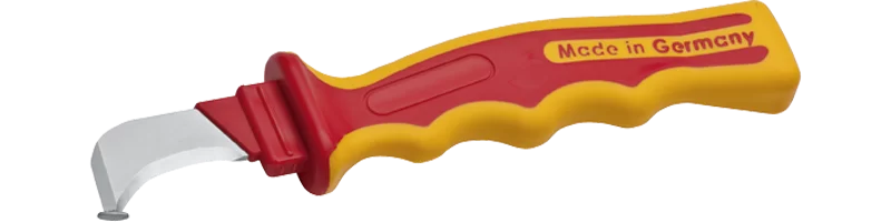 Нож монтажный с изогнутым лезвием NWS VDE 195 мм (2043K) – фото №1 Нож монтажный с изогнутым лезвием NWS VDE 195 мм (2043K) – №1