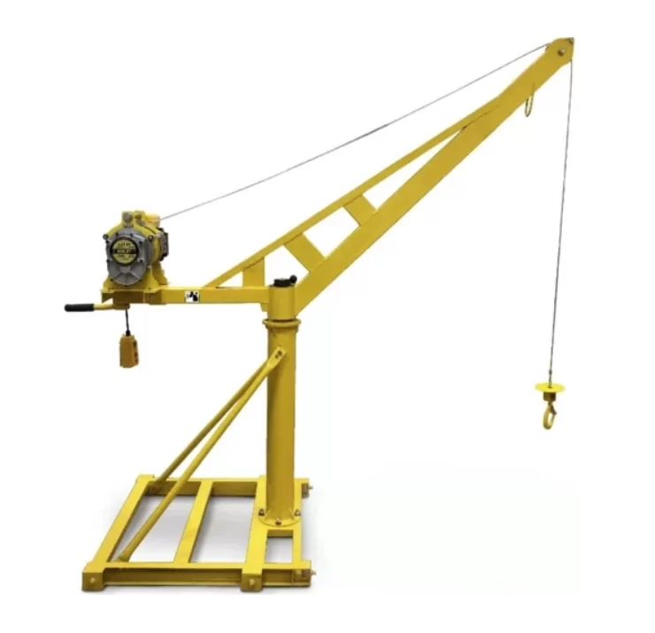 Строительный мини кран Ocalift Кадет поворотный, со стрелой с лебёдкой TSA 200 кг 60 м 220В – №1