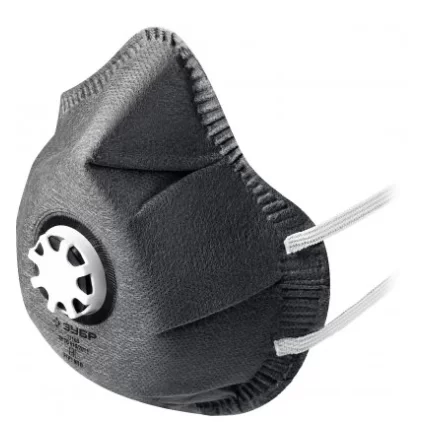 Маска фильтрующая Зубр ФГ-80 FFP1, коническая с угольным слоем (11168) – №1