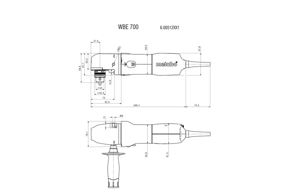 Дрель Metabo WBE 700 №1