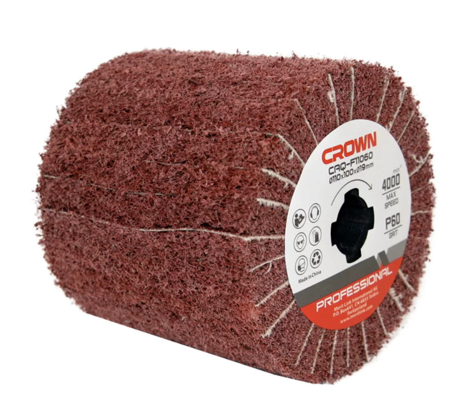 Щетка для браширования Crown CAQ-F11060 абразивная – №1