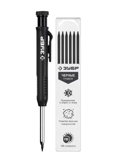 Карандаш строительный Зубр автоматический (06311-2) – №1