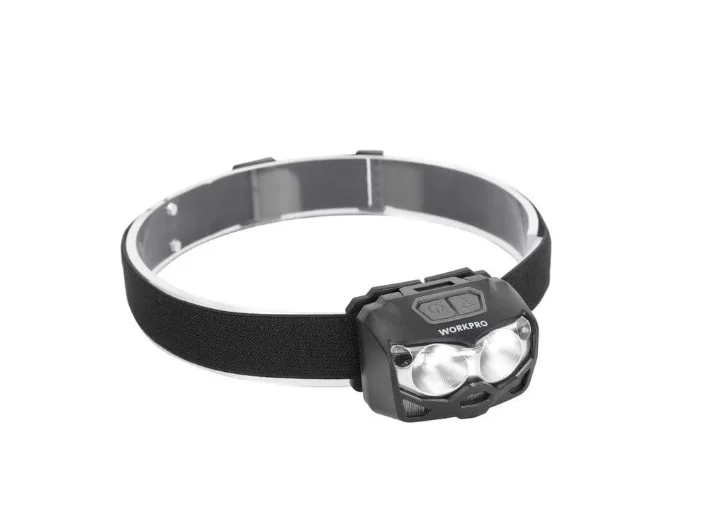 Фонарь налобный WORKPRO 80-500 LM черный (WP353002) – №1