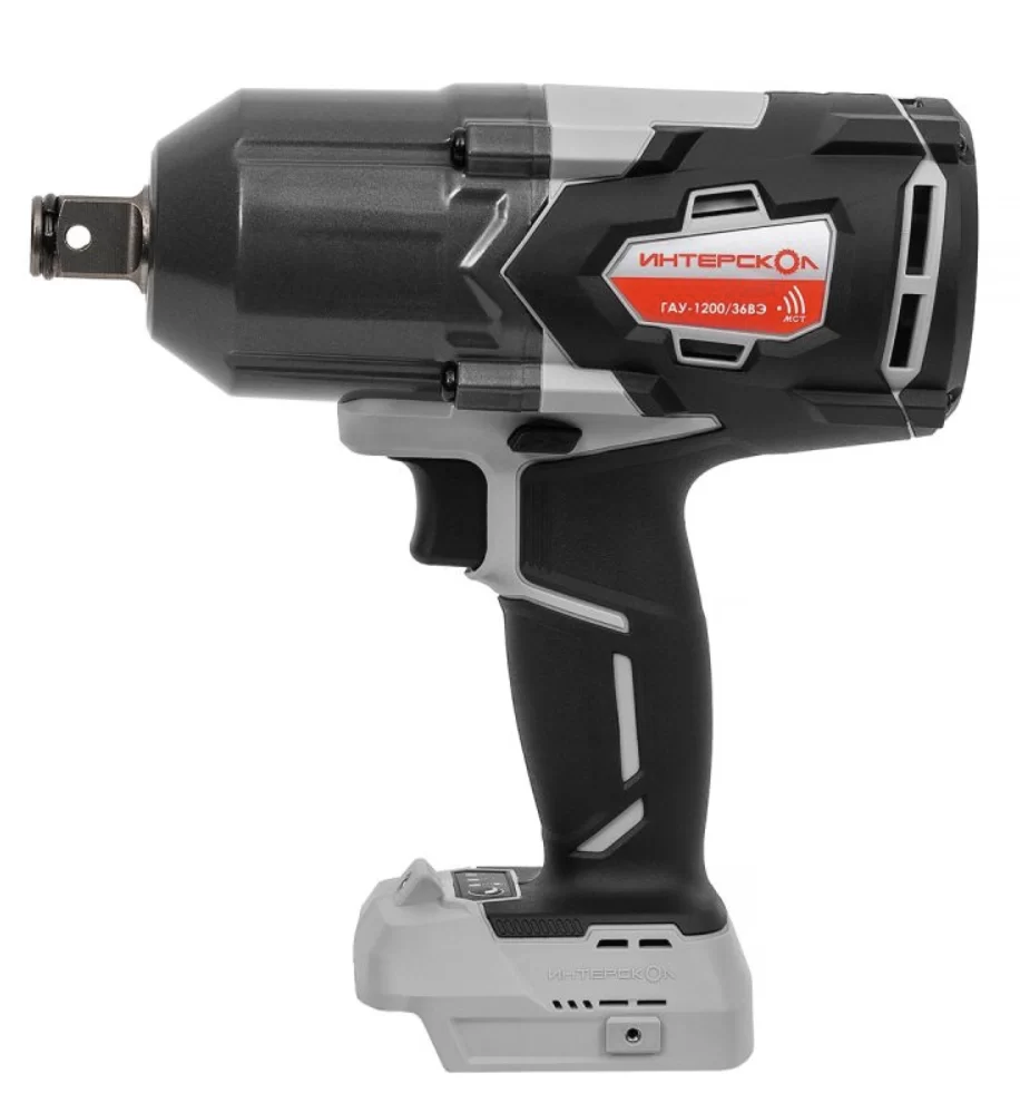 Аккумуляторный ударный гайковерт Интерскол ГАУ-1200/36ВЭ (без акк. и з/у) в кейсе №1