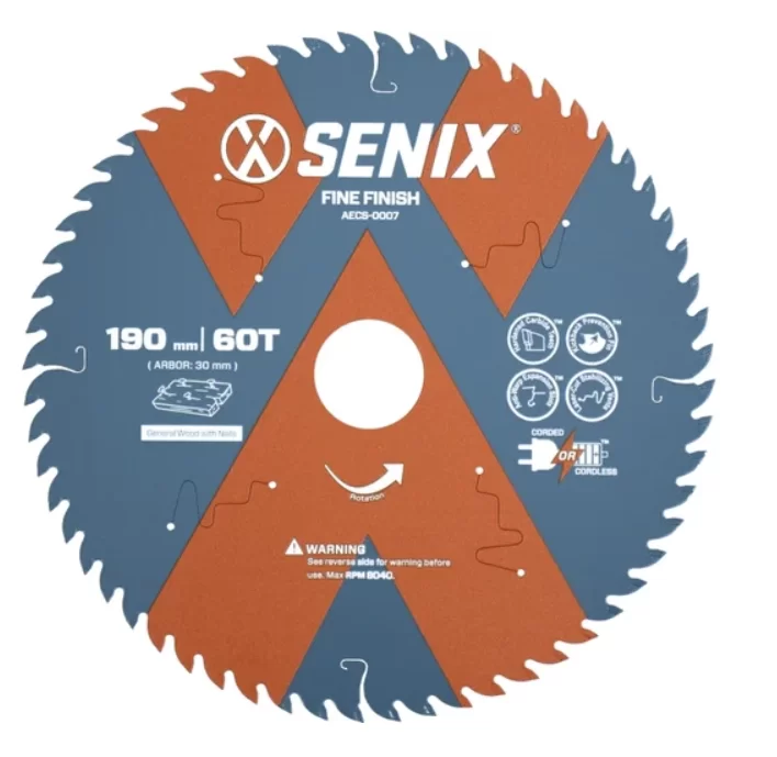 Диск пильный Senix 190 мм х 30 мм 60Т по дереву – №1