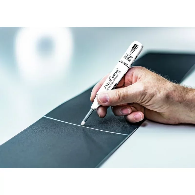 Маркер строительный для глубоких отверстий Pica BIG Ink Smart-Use 2-4 мм, белый (170/52) №1