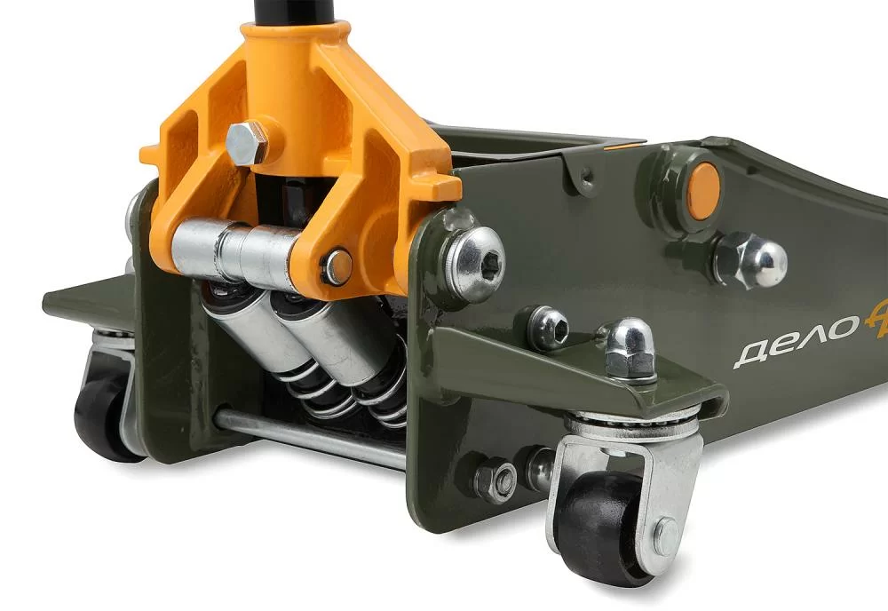 Домкрат подкатной Дело Техники 3т, 85-500 мм двухплунжерный – №4