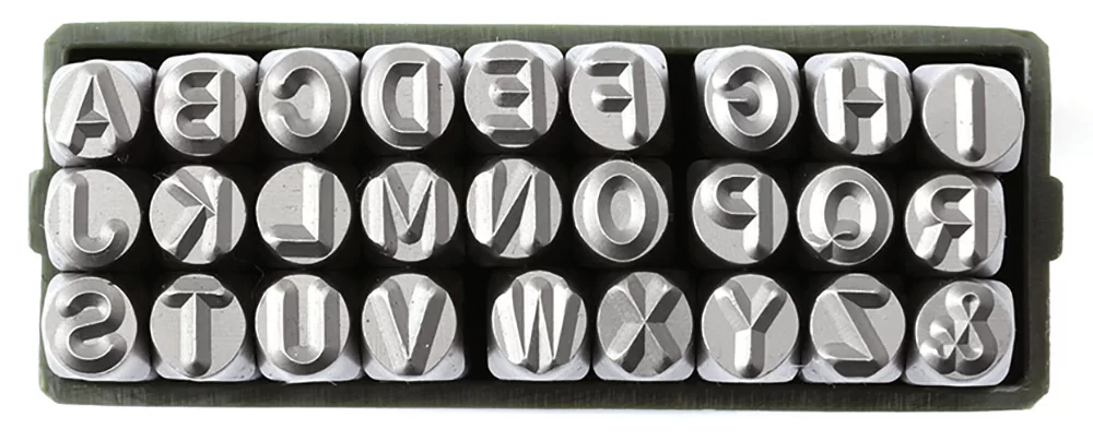 Набор клейм буквенных латиница Дело Техники 7 мм (27 пр) – №1