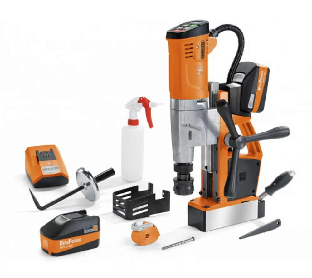 Аккумуляторный магнитный станок Fein AKBU 35 PMQ 18V корончатого сверления №1