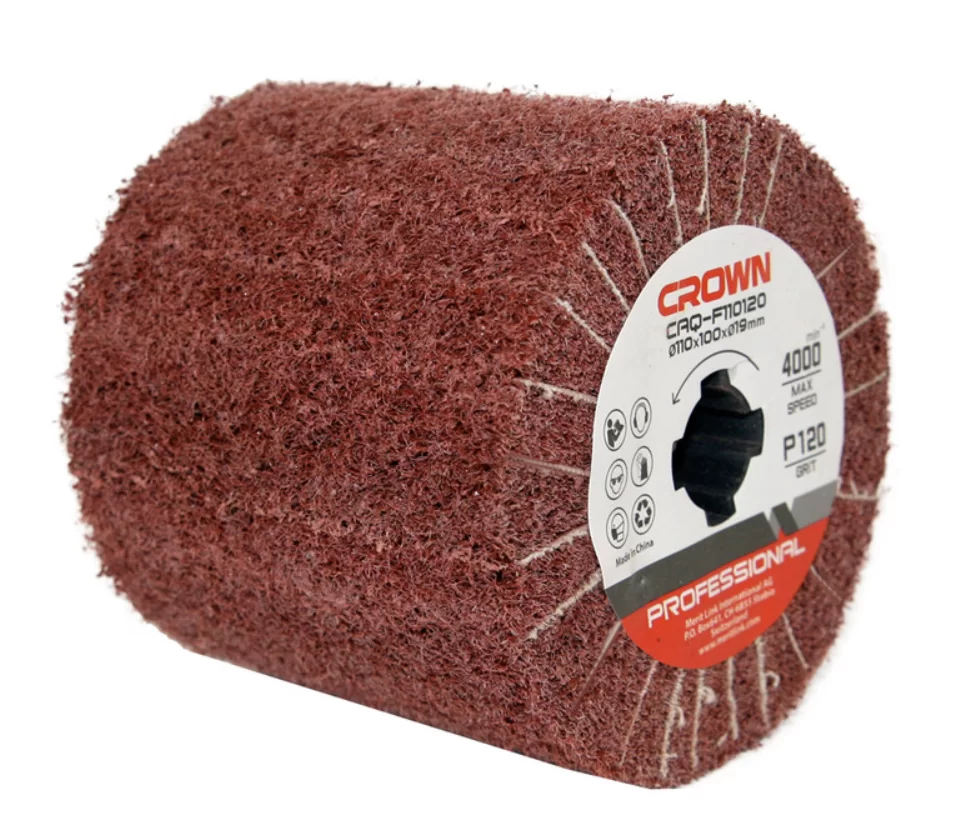 Щетка для браширования Crown CAQ-F110120 абразивная – №1