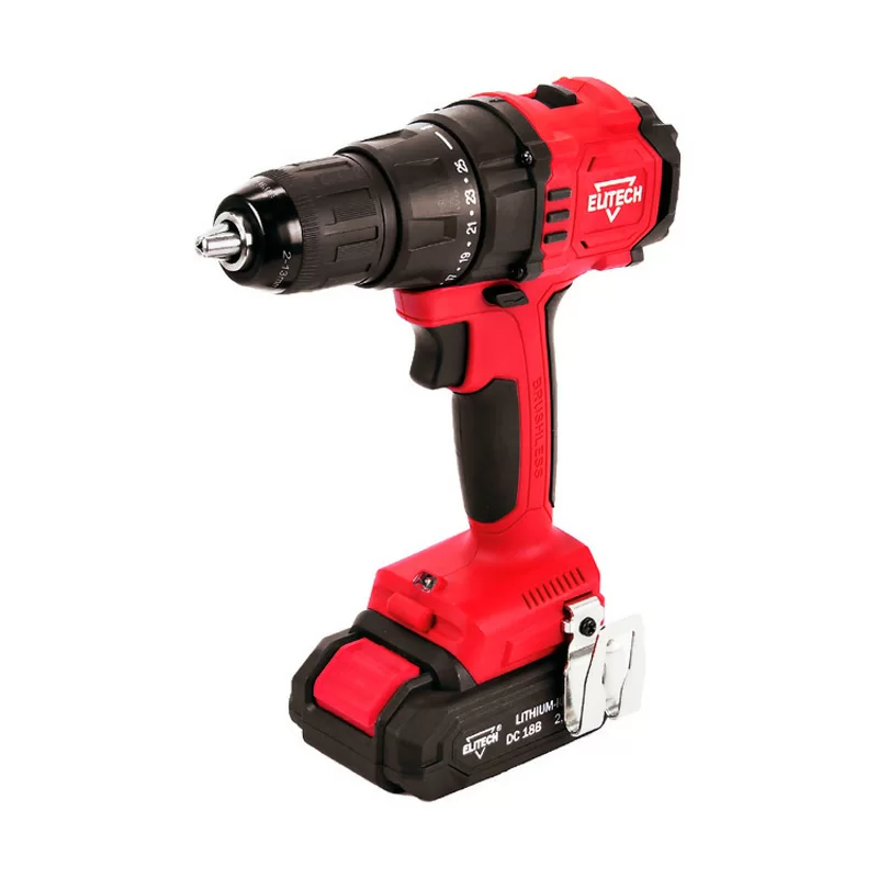 Аккумуляторная дрель-шуруповерт Elitech ДА 18БЛ2 (2х2,0 Ач) – №1