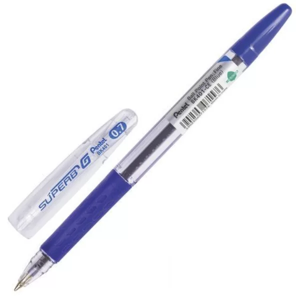 Ручка шариковая Pentel Superb G 0,7 мм, синяя – фото №1 Ручка шариковая Pentel Superb G 0,7 мм, синяя – №1
