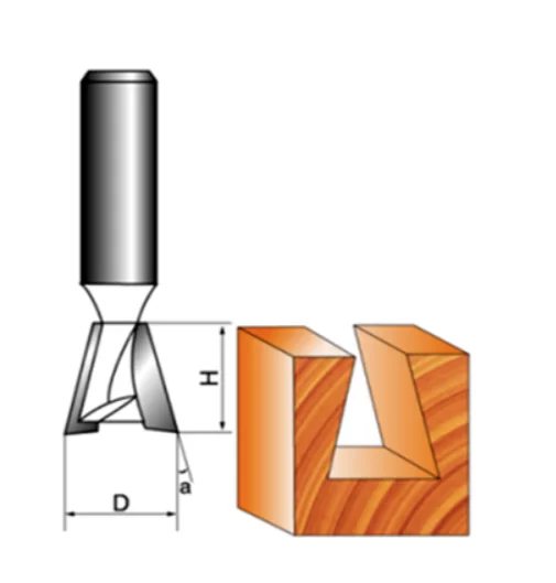Фреза пазовая Strong "Ласточкин хвост" 8х10х10 мм – фото №1 Фреза пазовая Strong "Ласточкин хвост" 8х10х10 мм – №1