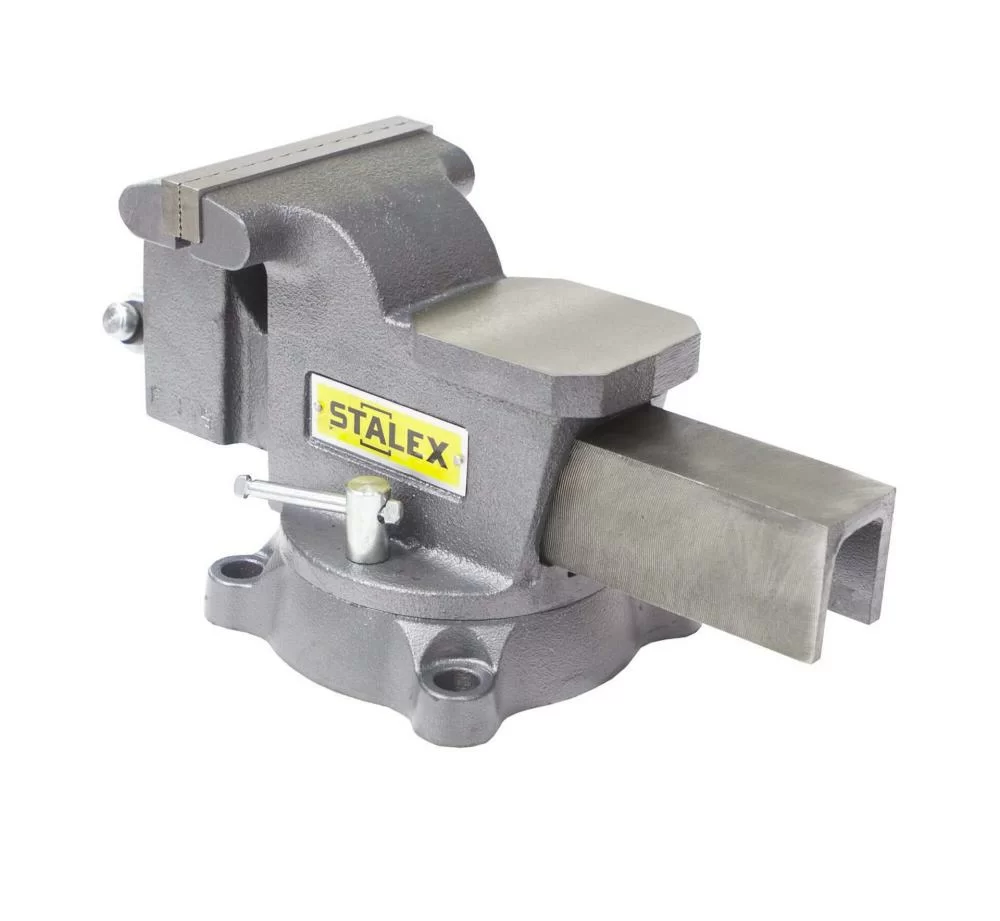 Тиски слесарные Stalex M-50D Горилла 125x100 мм поворотные – №1