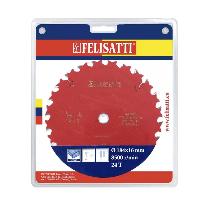 Диск пильный Felisatti Pro 184х16 мм 24T – фото №1 Диск пильный Felisatti Pro 184х16 мм 24T – №1